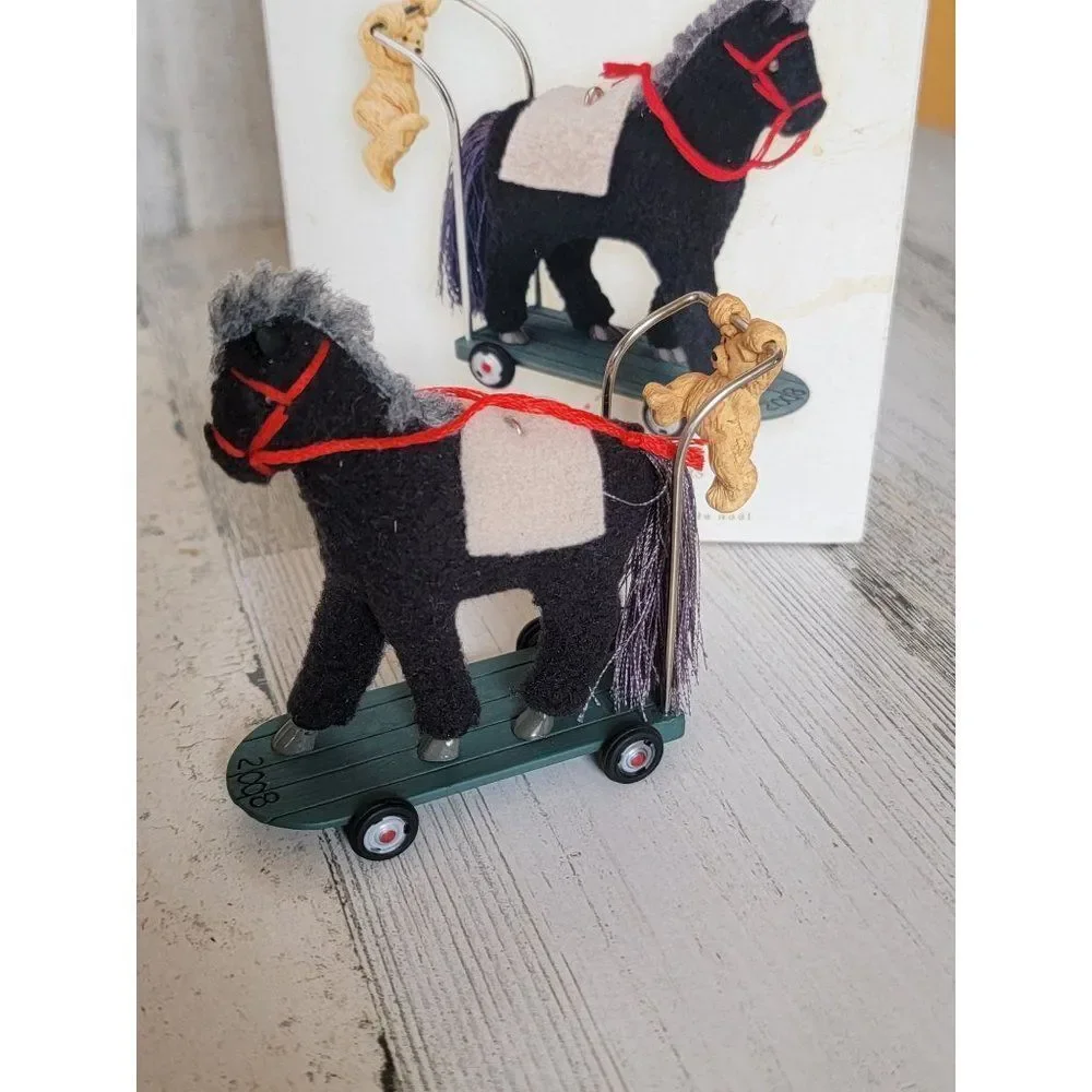 Hallmark 2008 special edition a‎ pony for Christmas ornament Xmas